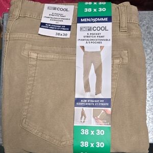32 Degrees Size 38x30 Beige 5 Pocket Stretch Pant